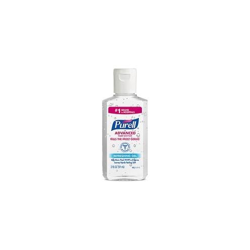 PURELL&reg; Advanced Hand Sanitizer Gel - 2 fl oz (59.1 mL) - Flip Top Bottle Dispenser - Kill Germs - Hand - Clear - 24 / Carton