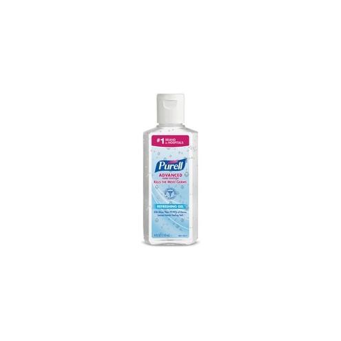 PURELL&reg; Portable Instant Hand Sanitizer - 4 fl oz (118.3 mL) - Flip Top Bottle Dispenser - Hand - Clear - Non-toxic, Dye-free - 24 / Carton