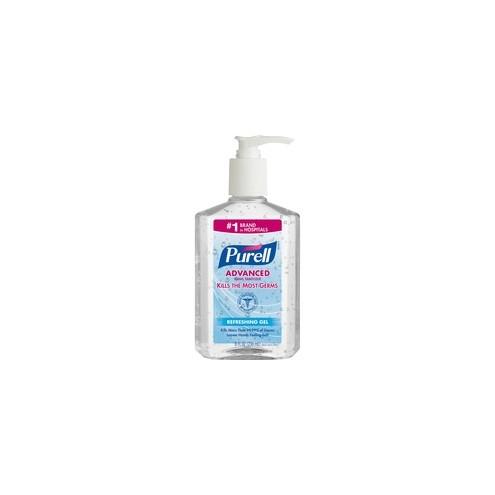 PURELL&reg; Instant Hand Sanitizer - 8 fl oz (236.6 mL) - Pump Bottle Dispenser - Kill Germs - Hand - Clear - 1 Each