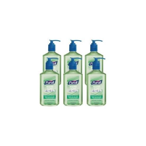 PURELL&reg; HEALTHY SOAP Soothing Cucumber - Soothing Cucumber Scent - 12 fl oz (354.9 mL) - Pump Bottle Dispenser - Dirt Remover, Kill Germs - Hand, Skin - Light Green - Bio-based - 6 / Pack