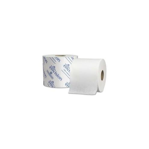 Georgia-Pacific Envision Dispenser Bath Tissue Refill - 3.95" x 4.05" - 1000 Sheets/Roll - White - Perforated, Septic Safe - For Restroom - 48 / Carton