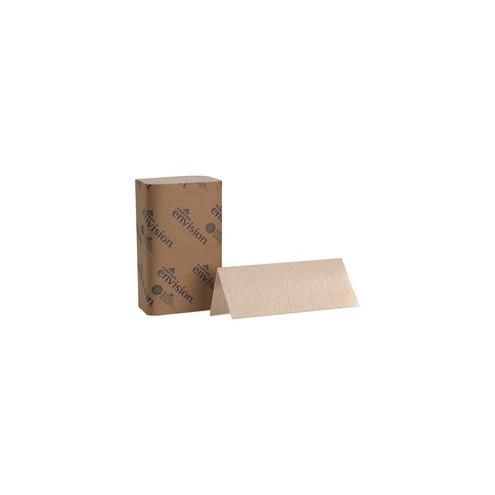 Georgia-Pacific Brown Singlefold Paper Towels - 9.25" x 10.25" - Natural - For Washroom - 4000 Quantity Per Carton - 16 / Carton