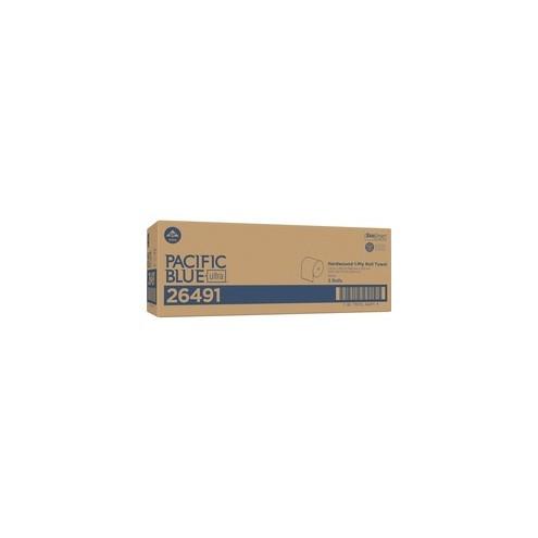 Pacific Blue Ultra 8Ó High-Capacity Recycled Paper Towel Roll by GP PRO - 7.87" x 1150 ft - White - Flexible - 3 Rolls Per Carton - 3 / Carton