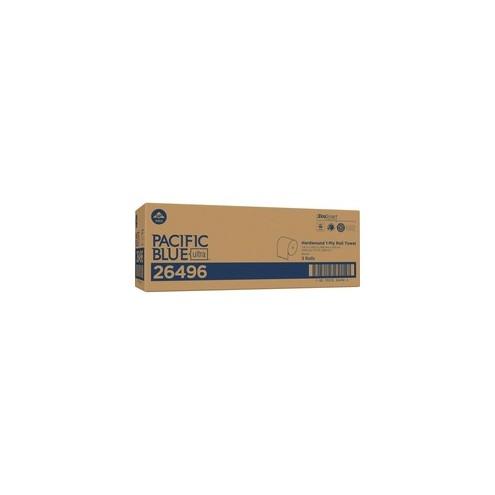 Pacific Blue Ultra 8Ó High-Capacity Recycled Paper Towel Roll by GP PRO - 7.87" x 1150 ft - Brown - Paper - Flexible, Chlorine-free - 3 - 3 / Carton
