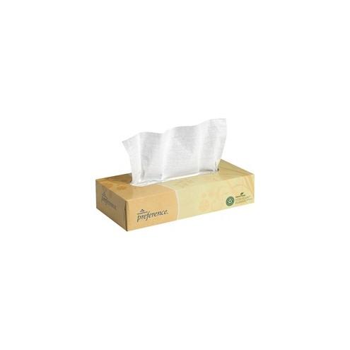 Georgia-Pacific Preference Flat Box Facial Tissue - 2 Ply - 8.30" x 8" - White - Soft, Absorbent - For Healthcare - 100 Quantity Per Box - 1 Box