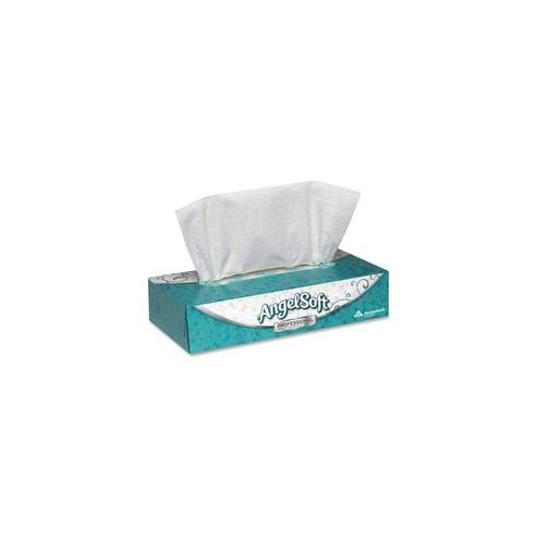 Angel Soft Professional Series Angel Soft ps Facial Tissue - 2 Ply - 7.65" x 8.85" - White - Fiber - Soft - For Face - 100 Quantity Per Box - 30 / Carton