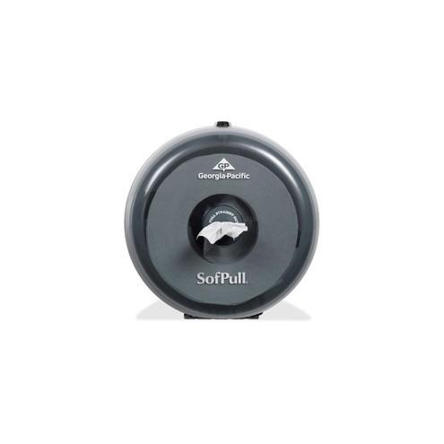 SofPull Mini Tissue Dispenser - Center Pull - Smoke - Durable, Lockable, Sturdy
