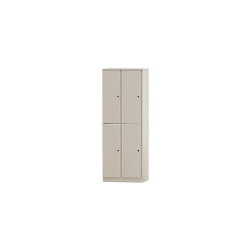 Great Openings Quad Locker - for Jacket, Shoes - Overall Size 65.9" x 24" - Beige - Metal
