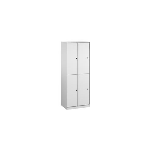 Great Openings Quad Locker - for Jacket, Shoes - Overall Size 65.9" x 24" - White - Metal