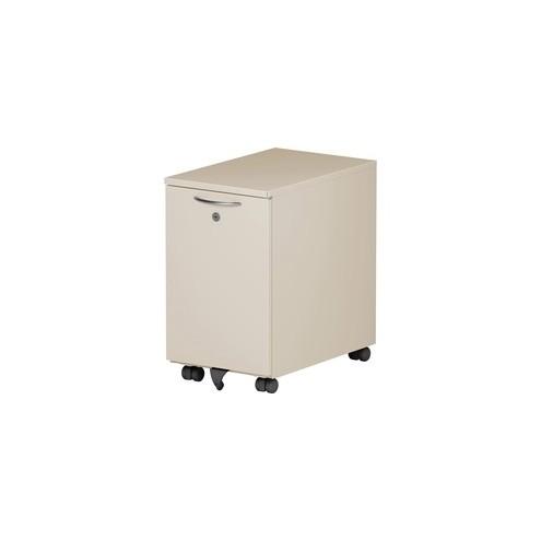 Great Openings Slim File - 2-Drawer - 18.9" x 12" x 20" - 2 x Drawer(s) for File - Locking Drawer, Durable - Beige - Metal