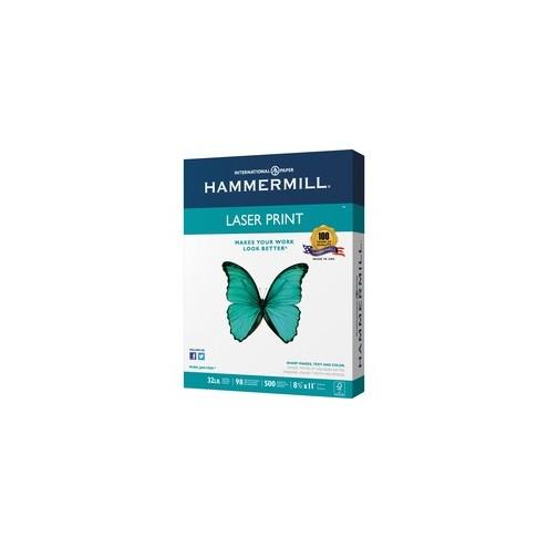 Hammermill Paper for Color Inkjet, Laser Print Laser Paper - Letter - 8 1/2" x 11" - 32 lb Basis Weight - Ultra Smooth - 500 / Ream - White