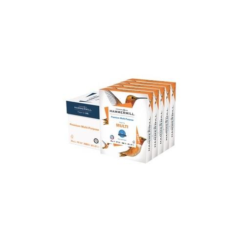 Hammermill Premium Copy & Multipurpose Paper - Letter - 8 1/2" x 11" - 24 lb Basis Weight - 2500 / Carton - White