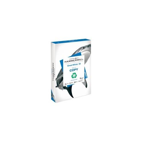 Hammermill Paper for Copy Laser, Inkjet Print Copy & Multipurpose Paper - 30% Recycled - 11" x 17" - 20 lb Basis Weight - 500 / Ream - White