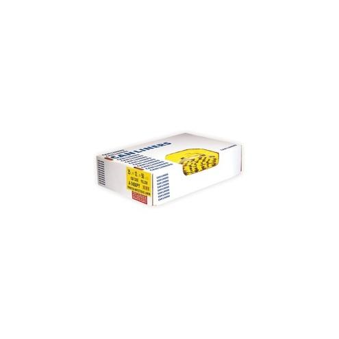 Heritage 1.3 mil Color-coded Can Liner - 30 gal - 30" Width x 43" Length x 1.30 mil (33 Micron) Thickness - Low Density - Yellow - 200/Carton - Can - Commercial, Healthcare