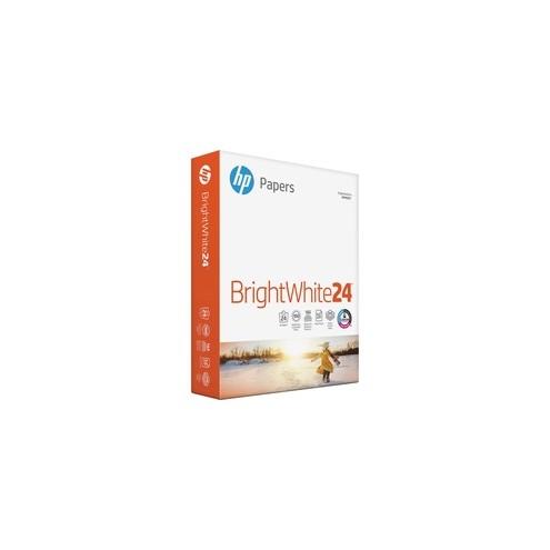 HP Papers BrightWhite24 Inkjet Print Inkjet Paper - Letter - 8 1/2" x 11" - 24 lb Basis Weight - White