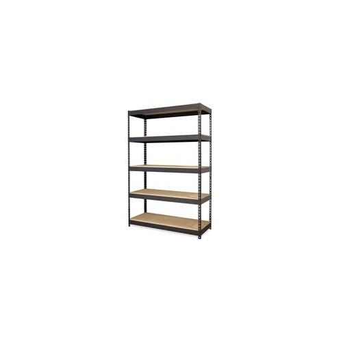 Hirsh 15949 Shelf - 48" x 18" x 72" - 5 x Shelf(ves) - 3800 lb Load Capacity - Black - Steel - Recycled - Assembly Required
