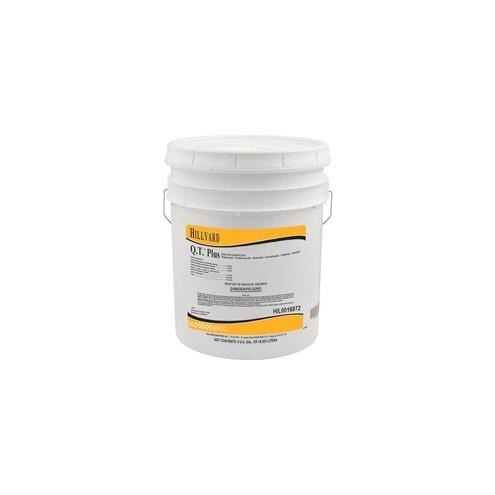 Hillyard Q.T. Plus Hospital-grade Cleaner - Concentrate Liquid - 640 fl oz (20 quart) - Lemon Scent - 1 Each - Clear