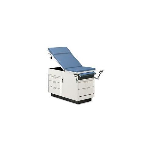 Hausmann Maximum Value Exam Table - Laminated, Slate Blue Base - 5 Drawers - 26" Table Top Width - 33" Height
