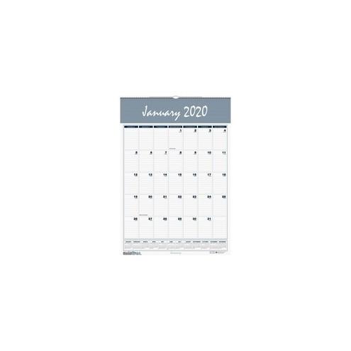 House of Doolittle Bar Harbor 17" Wall Calendar - Julian Dates - Monthly - 1 Year - January 2021 till December 2021 - 1 Month Single Page Layout - 12" x 17" Sheet Size - Wire Bound - Paper - 1 Each