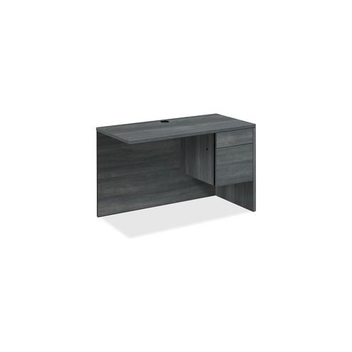 HON 10500 Series Sterling Ash Laminate Desking - 48" x 24" x 29.5" x 1.1" - 2 x Box Drawer(s), File Drawer(s)Right Side - Material: Wood, Thermofused Laminate (TFL) - Finish: Sterling Ash Laminate