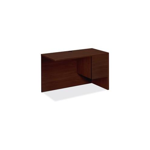 HON 10500 Series Right Return - 2-Drawer - 48" x 24" x 29.5" - 2 x Box Drawer(s), File Drawer(s) - Single Pedestal on Right Side - Square Edge - Material: Wood - Finish: Laminate, Mahogany