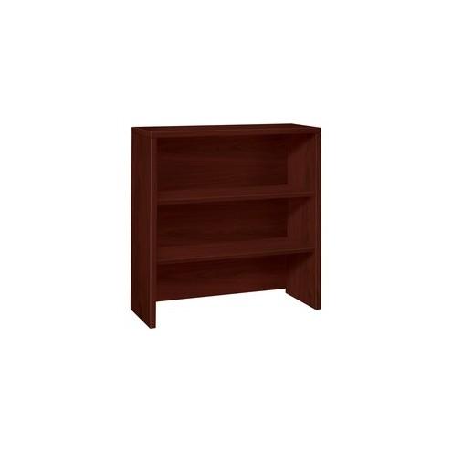 HON 10500 Series Bookcase Hutch - 36" x 14.6" x 37.1" - 0 - 2 Shelve(s) - Square Edge - Material: Wood - Finish: Laminate, Mahogany