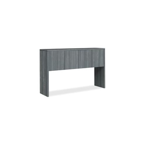 HON 10500 Series Sterling Ash Laminate Desking - 60" x 14.6" x 37.1" - Drawer(s)4 Door(s) - Square Edge - Material: Thermofused Laminate (TFL), Wood - Finish: Sterling Ash Laminate