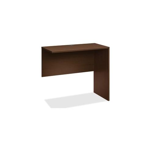 HON 10500 Standing-Height Return Shell - 48" x 24" x 42" - Square Edge - Material: Wood - Finish: Mocha, Thermofused Laminate (TFL)