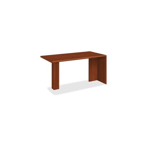 HON 10700 Series Peninsula Desk, 60"W - 60" x 30" x 29.5" x 1.1" - Waterfall Edge - Material: Wood - Finish: Cognac, High Pressure Laminate (HPL)
