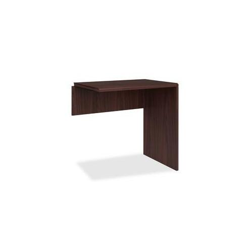 HON 10700 Series Return Shell, 30"W - 30" x 20" x 29.5" - Waterfall Edge - Material: Hardwood - Finish: Laminate, Mahogany
