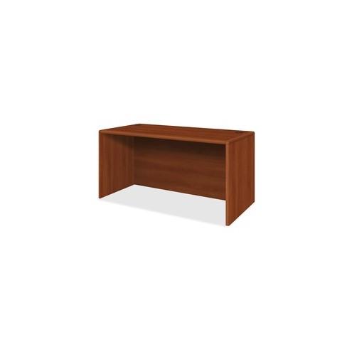 HON 10700 Series Desk Shell, 60"W - 60" x 30" x 29.5" x 1.1" - Waterfall Edge - Material: Wood - Finish: Cognac, High Pressure Laminate (HPL)