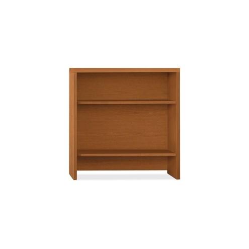 HON Valido Bookcase Hutch, 36"W - 36" x 14.6" x 37.5" x 1.5" - 2 Shelve(s) - Ribbon Edge - Material: Particleboard - Finish: Bourbon Cherry, Cherry, Laminate