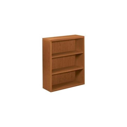 HON Valido 3-Shelf Bookcase, 36"W - 36" x 13.1" x 43.6" x 1.5" - 3 Shelve(s) - Ribbon Edge - Material: Particleboard - Finish: Bourbon Cherry, Cherry, Laminate