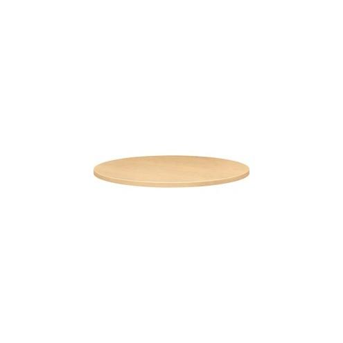 HON Hospitality Round Table Top, 36" - Laminated Round Top - 1.13" Table Top Thickness x 42" Table Top Diameter - Assembly Required - Natural Maple