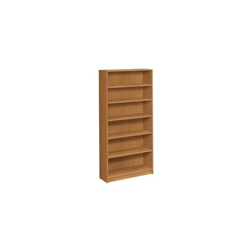 HON 1870 Series 6-Shelf Bookcase, 36"W - 72.6" Height x 36" Width x 11.5" Depth - Recycled - Harvest - Particleboard - 1Each