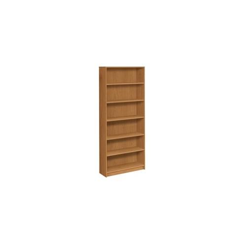 HON 1870 Series 6-Shelf Bookcase, 36"W - 84" Height x 36" Width x 11.5" Depth - Recycled - Harvest - Particleboard - 1Each
