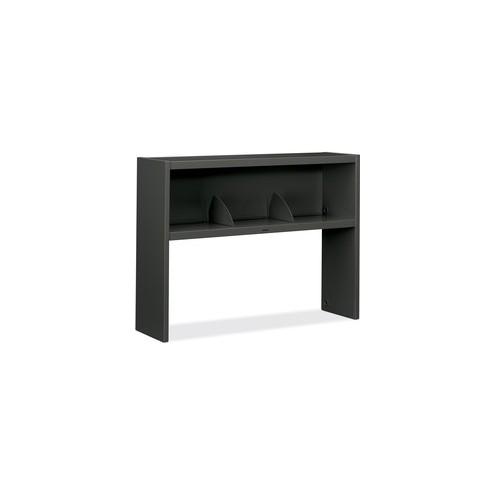 HON 38000 Series Stack-On Storage, 48"W - 48" x 13.5" x 34.8" - Flat Edge - Material: Steel - Finish: Charcoal