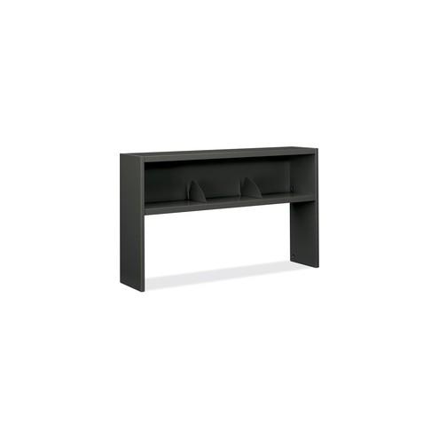 HON 38000 Series Stack-On Storage, 60"W - 60" x 13.5" x 34.8" - Flat Edge - Material: Steel - Finish: Charcoal