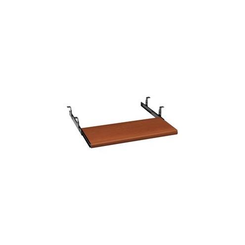 HON Laminate Keyboard Platform - 1.1" Height x 21.5" Width x 10" Depth - Cognac