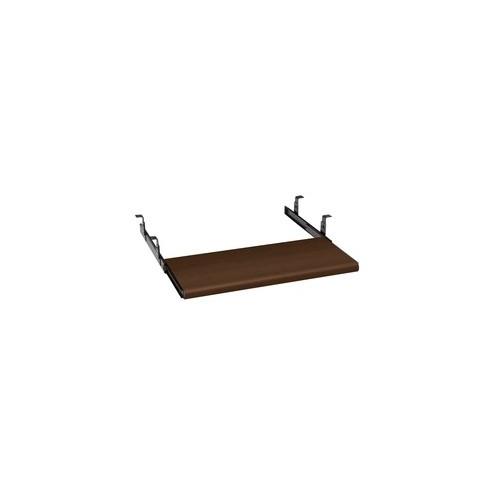 HON Laminate Keyboard Platform - 1.1" Height x 21.5" Width x 10" Depth - Mocha, Mahogany