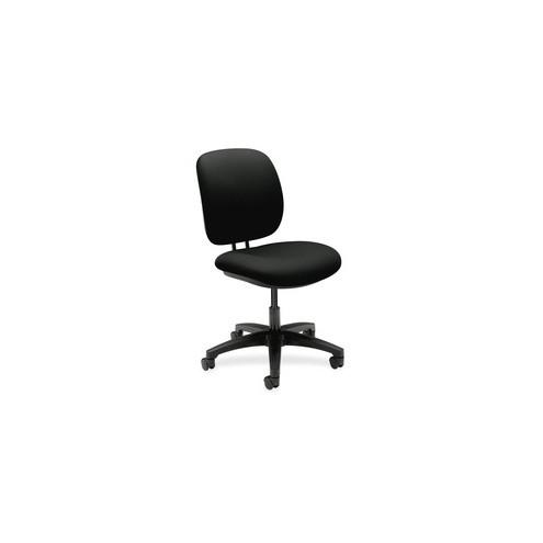 HON ComforTask Chair, Black Fabric - Black Polymer, Olefin Seat - Black Polymer, Olefin Back - 5-star Base - 20" Seat Width x 18" Seat Depth - 23" Width x 28.8" Depth x 38.3" Height - 1 Each