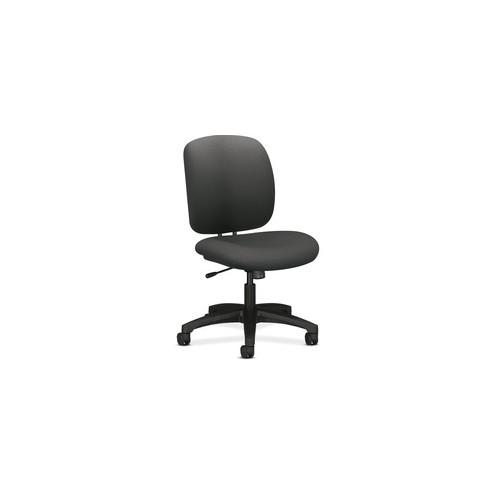 HON ComforTask Chair, Iron Ore Fabric - Iron Polymer, Olefin Seat - Iron Polymer, Olefin Back - 5-star Base - 20" Seat Width x 18" Seat Depth - 23" Width x 27.8" Depth x 39.8" Height - 1 Each