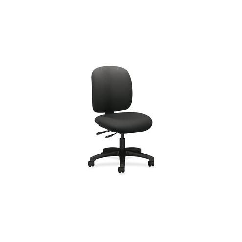 HON ComforTask Chair, Iron Ore Fabric - Iron Polymer, Olefin Seat - Iron Polymer, Olefin Back - 5-star Base - 20" Seat Width x 18" Seat Depth - 24" Width x 34.3" Depth x 38.3" Height - 1 Each