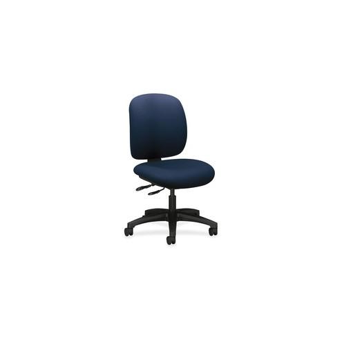 HON ComforTask Chair, Navy Fabric - Navy Polymer, Olefin Seat - Navy Polymer, Olefin Back - 5-star Base - 20" Seat Width x 18" Seat Depth - 24" Width x 34.3" Depth x 38.3" Height - 1 Each