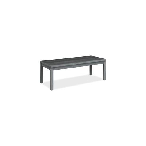 HON 10500 Sterling Ash Laminate Coffee Table - 48" x 20" x 16" x 1.1" - Square Edge - Material: Thermofused Laminate (TFL), Particleboard - Finish: Sterling Ash Laminate