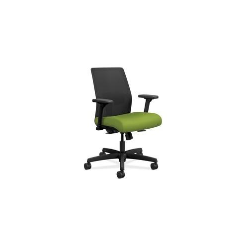 HON Ignition Task Chair - Fabric Seat - Black Frame - 5-star Base - Pearwood - 18" Seat Depth - 26" Width x 26.5" Depth x 40.5" Height - 1 Each
