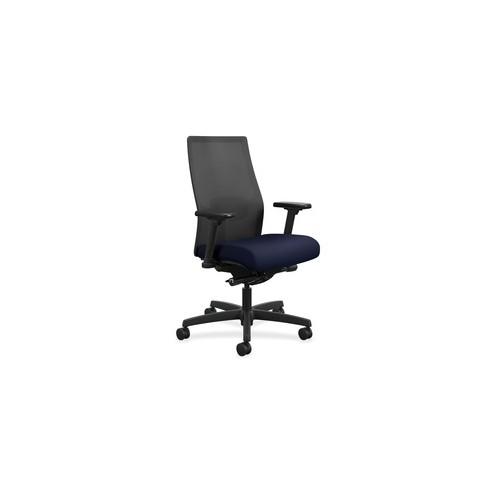 HON Ignition Mesh Back Task Chair - Fabric Seat - 5-star Base - Navy - 27" Width x 28.5" Depth x 44.5" Height - 1 Each