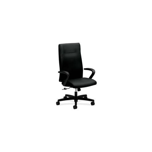 HON Ignition Executive High Back Chair - 5-star Base - Black - 27" Width x 27" Depth x 46.8" Height - 1 / Each