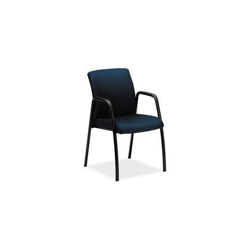 HON Ignition Guest Chair, Fixed Arms - Fabric Seat - Steel Frame - Four-legged Base - Mariner - 19" Seat Width x 18" Seat Depth - 24" Width x 22" Depth x 34.5" Height - 1 Each