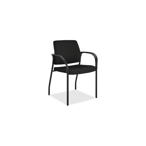 HON Ignition 4-Leg Stacking Chair - Black Foam Seat - Black Back - Four-legged Base - 18.50" Seat Width x 18.13" Seat Depth - 25" Width x 21.8" Depth x 33.5" Height - 1 Each
